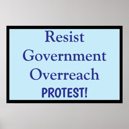 Weersta Overheidsoverreach Poster (Voorkant)