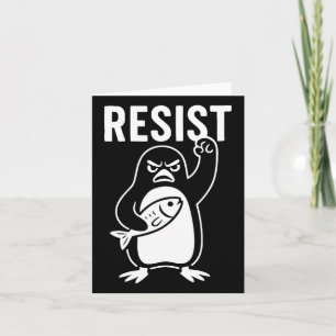 Weersta Penguin Activisme Protest Graphic Grunge S Kaart