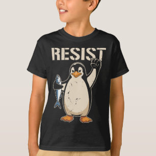Weersta Penguin Activisme Vrouwen Mannen T-shirt
