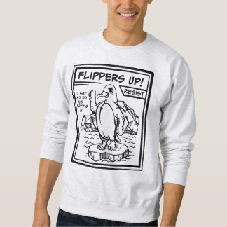Weersta Penguin tegen tarieven flippers up Trui