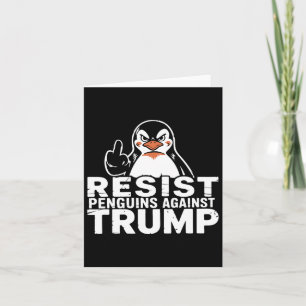 Weersta pinguïns tegen Trump-tarieven middenvinger Kaart