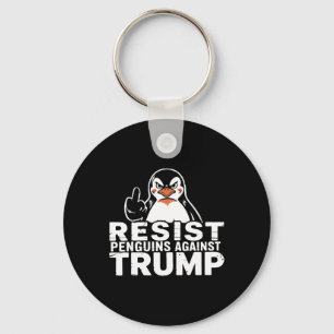 Weersta pinguïns tegen Trump-tarieven middenvinger Sleutelhanger