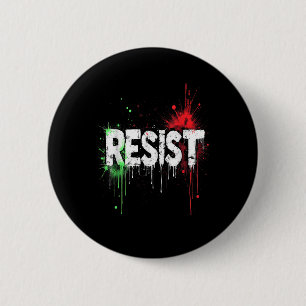 Weersta politiek protest _1 ronde button 5,7 cm