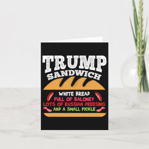 Weersta President Stem Dems 2020 Anti Trump Sandwi Kaart