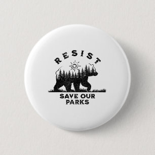 Weersta Save Our Parks Alt US National Parks Anti- Ronde Button 5,7 Cm