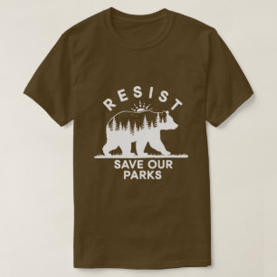 Weersta Save Our Parks Alt Us National Parks Beer  T-shirt