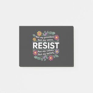 Weersta subtiel anti-Trump botanisch protest Post-it® Notes