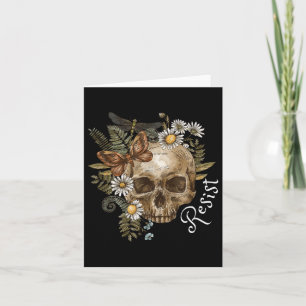 Weersta Subtiele Anti Trump Schedel Bloemen Botani Kaart