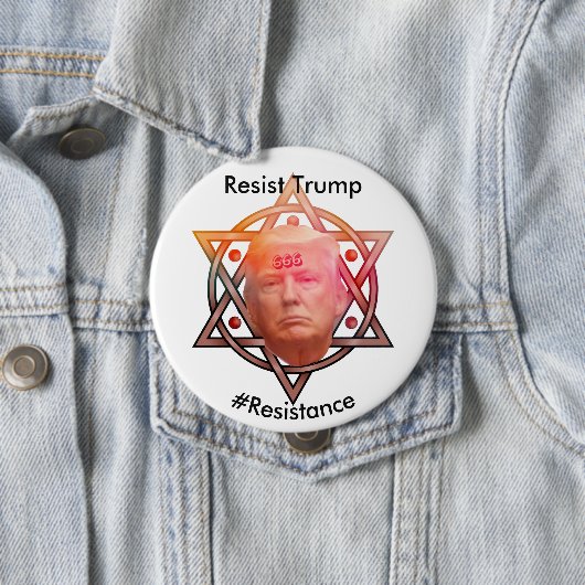 Weersta Trump / #Resistance gepersonaliseerd Ronde Button 4,0 Cm (In situ)