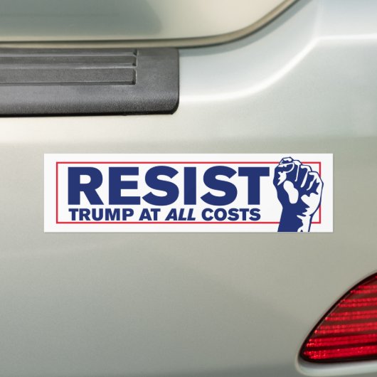 Weersta Trump tegen Trump Bumpersticker (Op auto)