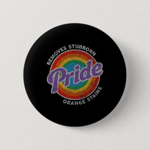 Weersta Trump Verwijder Hardnekkige Oranje Vlekken Ronde Button 5,7 Cm