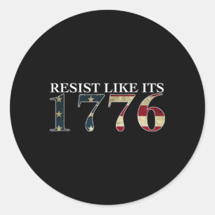 Weersta zoals zijn 1776 - True Patriots - GIF Ronde Sticker