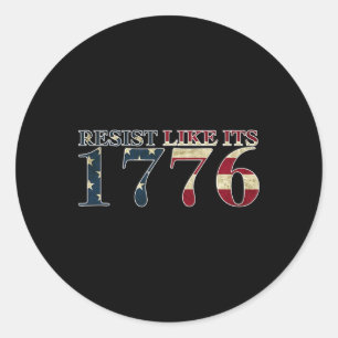 Weersta zoals zijn 1776 - True Patriots -  GIF Ronde Sticker