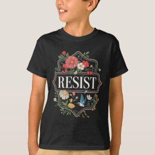 Weerstaan Bloemen Protest Trump Anti Trump Premium T-shirt