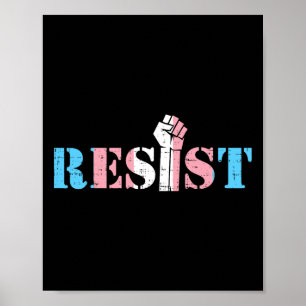 Weerstaan eerste transgender transgender rechten P Poster