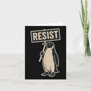 Weerstaan Penguin protest tegen tarieven Grappige Kaart