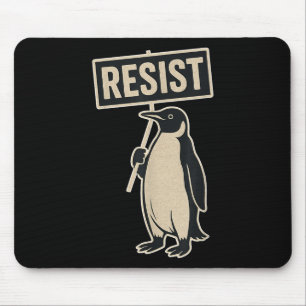 Weerstaan Penguin protest tegen tarieven Grappige Muismat