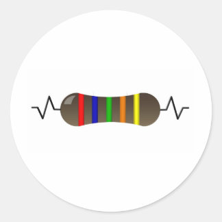 weerstaan ronde sticker