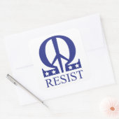 weerstaan vierkante sticker (Envelop)