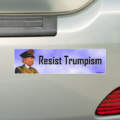 weerstand bieden aan trompalisme bumpersticker (Op auto)