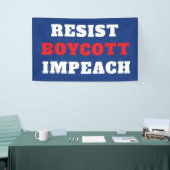 Weerstand Boycot Impeach Spandoek (Beurs)