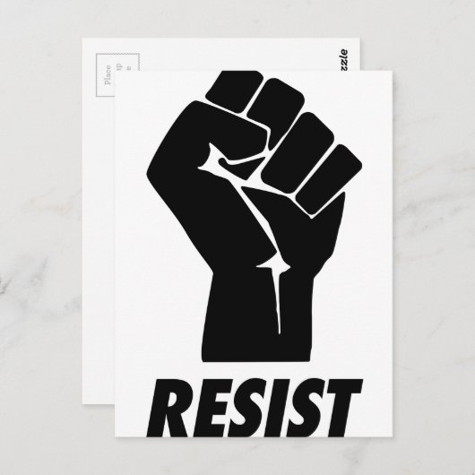 weerstand briefkaart (Voorkant / Achterkant)