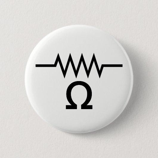Weerstand in Ohm Ronde Button 5,7 Cm (Voorkant)