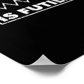 Weerstand is futiel ontwerp Elektrotechniek R Poster (Hoek)