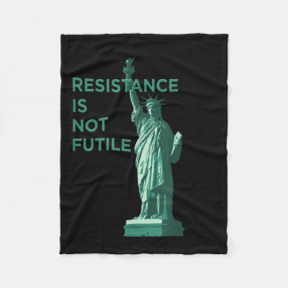Weerstand is geen nutteloze grafiek fleece deken