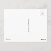 Weerstand is niet futiel zwart en roze briefkaart (Achterkant)