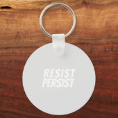 " weerstand / persistentie " lichtgrijs wit - sleutelhanger (Voorkant)