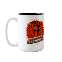 weerstand tegen de verlichte Oranje verlicht vuist