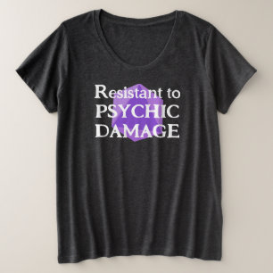 Weerstand tegen Psychische Schade Dames Plus T-Shi Grote Maat T-shirt