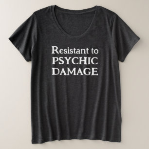 Weerstand tegen Psychische Schade Dames Plus T-Shi Grote Maat T-shirt