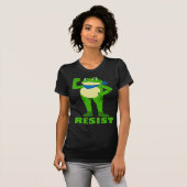 Weerstands Kikker Staat Sterk T-shirt (Voorkant volledig)