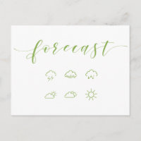 weersvoorspellende Briefkaarten