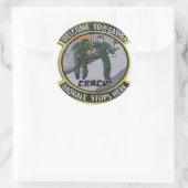 Weervoorspellende patch ronde sticker (Tas)