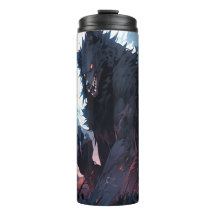 Weerwolf Anime stijl kunstwerk Tumbler