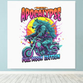 Weerwolf apocalyps canvas afdruk (Insitu (Houten vloer))