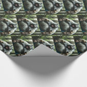 Weerwolf at het dorp glanzend inpakpapier (Hoek)