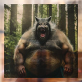 Weerwolf Ate see-thru venster vastklampen voorste Raamsticker (Vel 2)