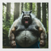 Weerwolf Ate see-thru venster vastklampen voorste Raamsticker (Vel)