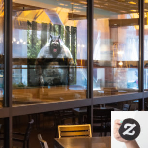 Weerwolf Ate see-thru venster vastklampen voorste Raamsticker
