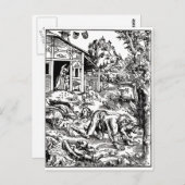 weerwolf-clipart-8 briefkaart (Voorkant / Achterkant)