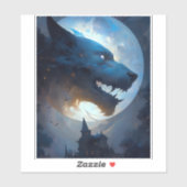 Weerwolf Dark Fantasy Horror Sticker (Vel)