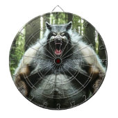 Weerwolf die het hele dorp dartboard at dartbord (Voorkant)
