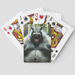 Weerwolf die Whole Village Poker speelkaarten at