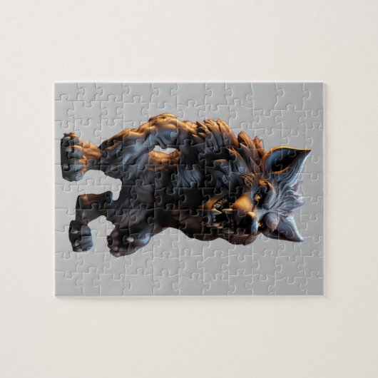 Weerwolf figuur puzzel legpuzzel (Horizontaal)