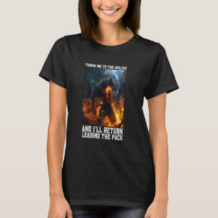 Weerwolf gooit me naar de wolven Cringe Alpha Wolf T-shirt