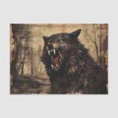 weerwolf Halloween Decoupage Tissuepapier (Voorkant)